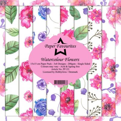 Dixi Craft Paper Pack Designpapier - Watercolour Flowers